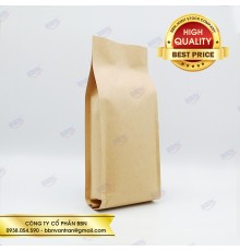 Túi giấy kraft ghép bạc 4 biên xếp hông (1kg)